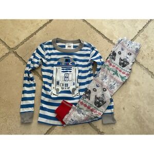 Hanna Andersson Star Wars Christmas PJs - mixed set - size 110 (5) - R2D2 stripe